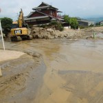 九州北部豪雨　土砂撤去作業の様子1